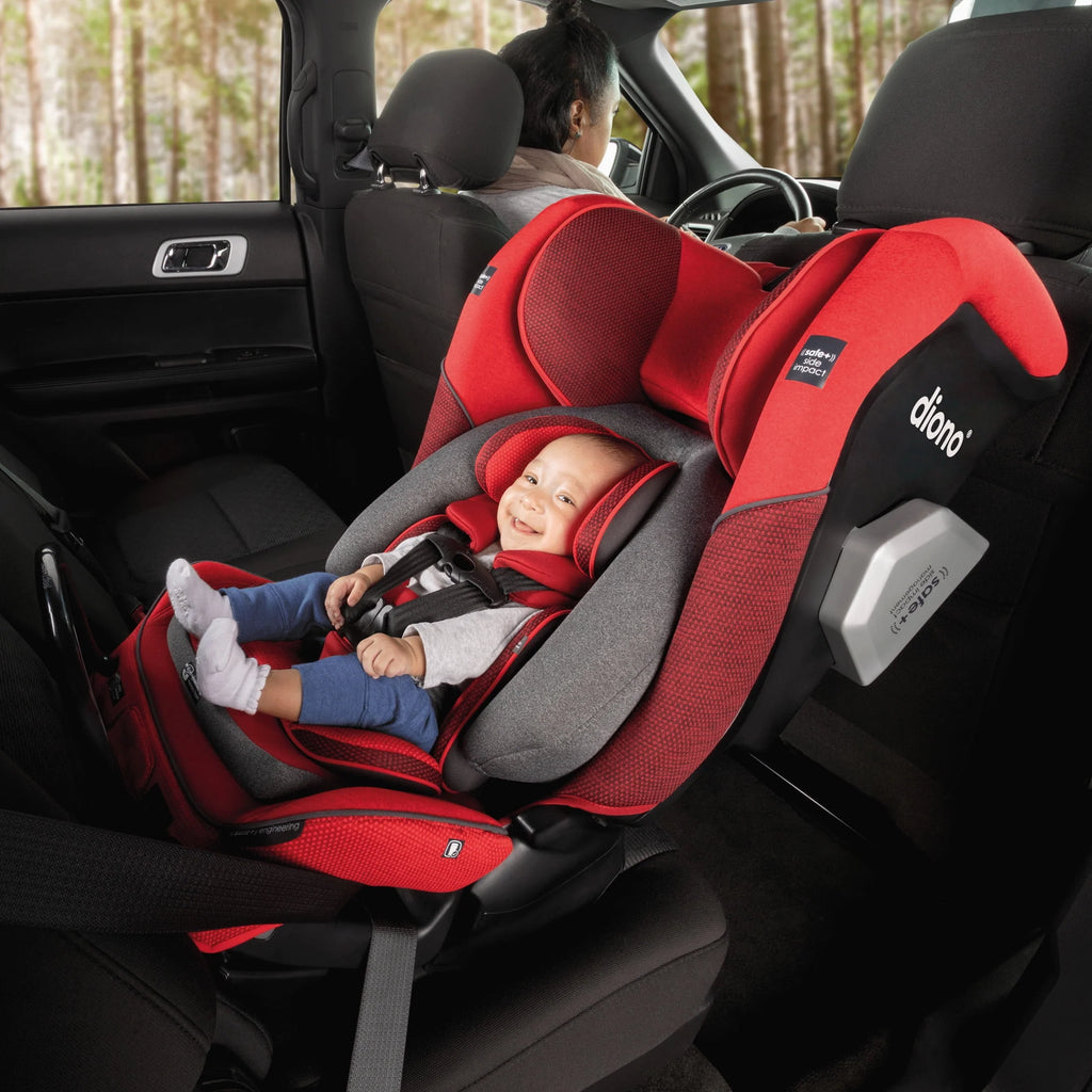 Red All-in-One Convertible Car Seat F388