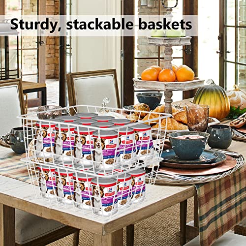 4 Pack Stackable Wire Freezer Organizer Baskets F150980