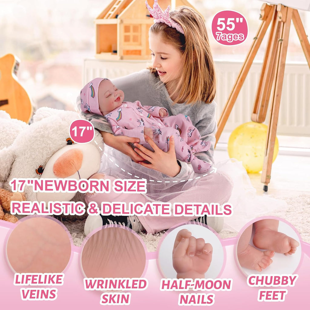 17inch Soft Realistic Reborn Baby Dolls R5676