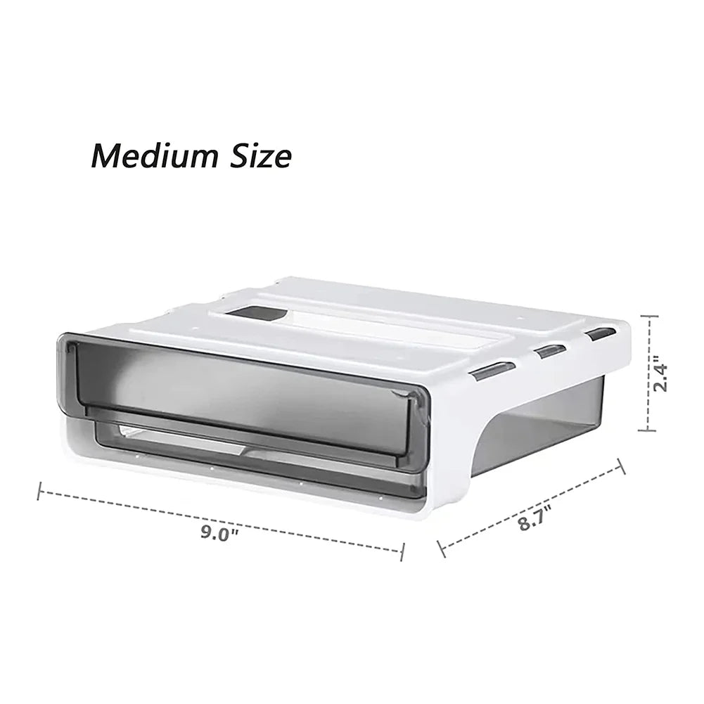 Adhesive 9 Inch Pull Out Under Desk Drawer E5424