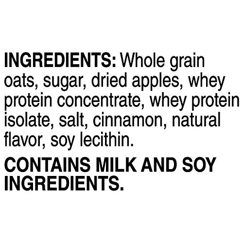10g Protein Instant Oatmeal, Apple Cinnamon, 2.11oz Packets (Pack of 36) V18421