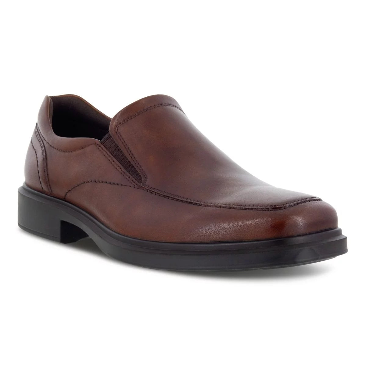 Cognac Leather Slip-on Shoes E1253