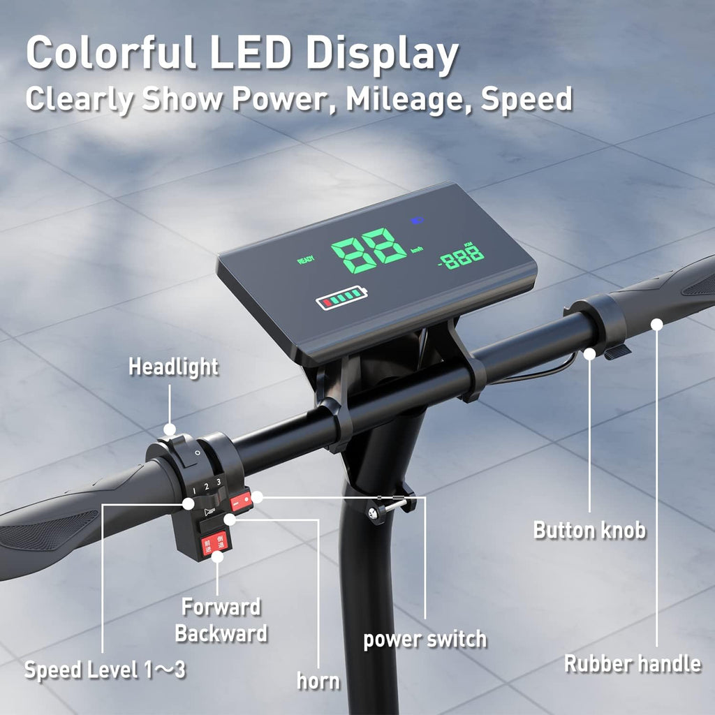 3-Speed 4 Wheel Foldable Lightweight Electric Mobility Scooter O364