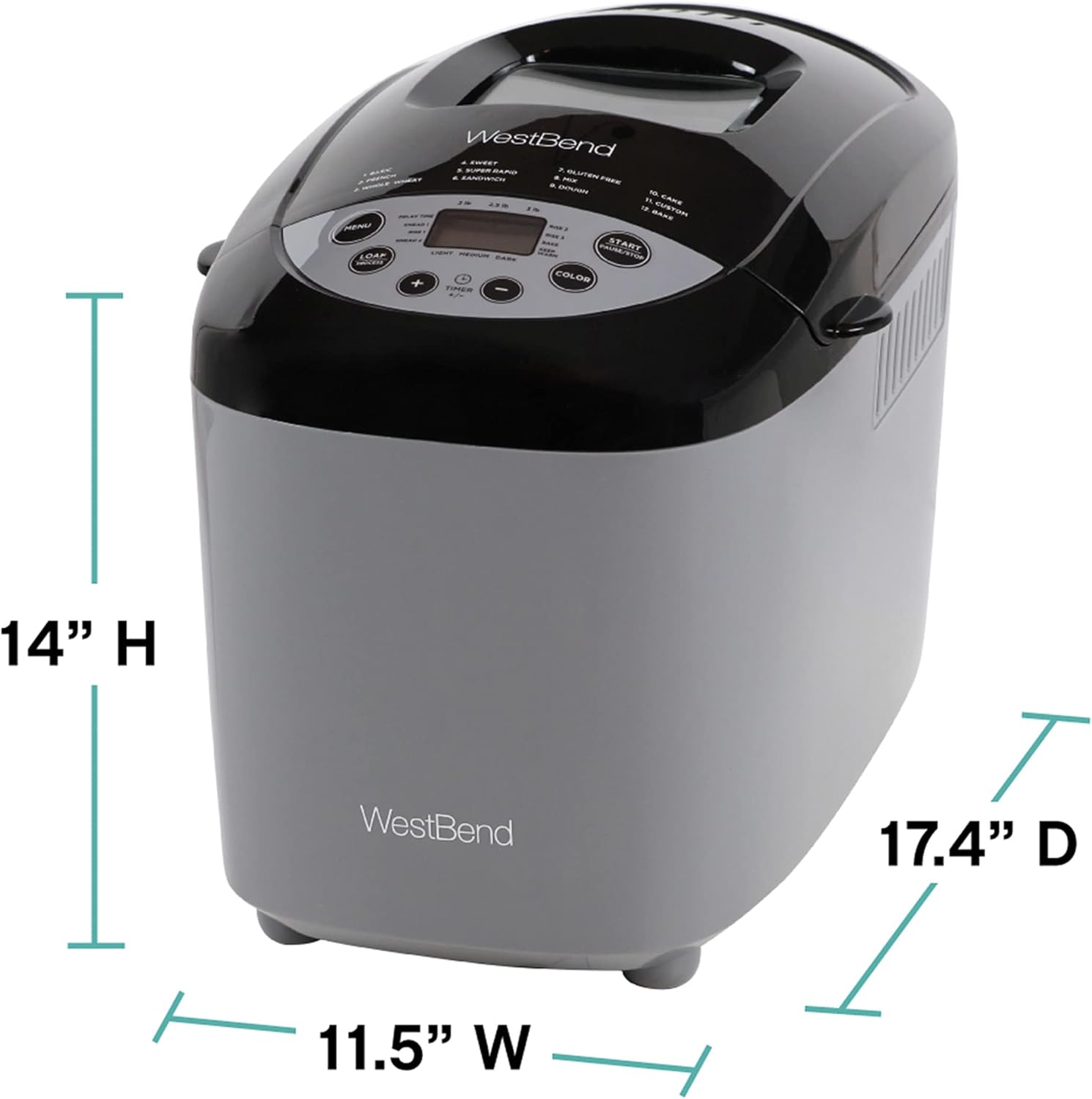 Gray 3-Pound Bread Maker N23808
