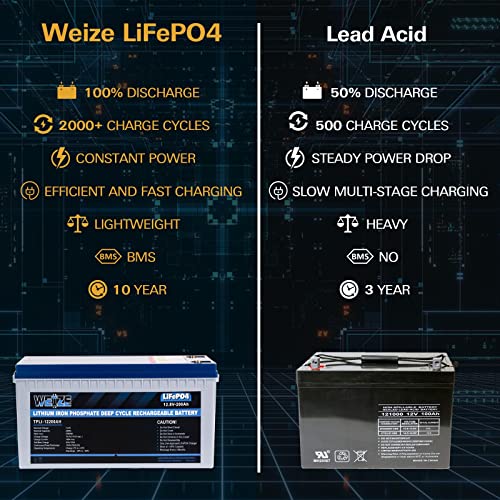 12V 100Ah LiFePO4 Lithium Battery with Smart BMS Q647