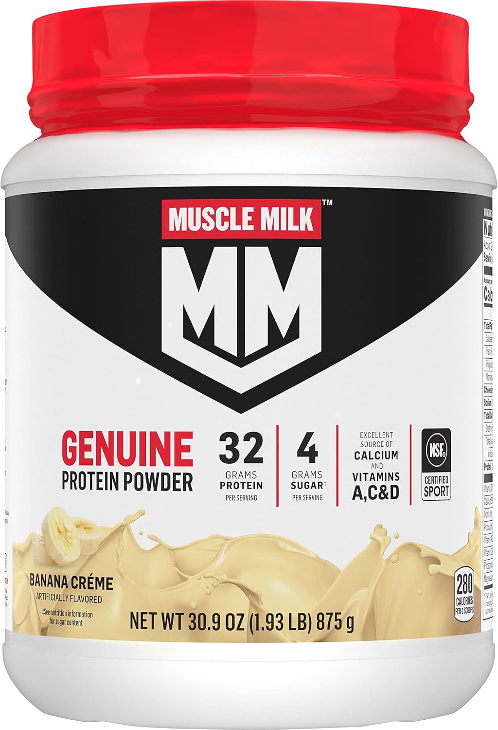 Banana Crème Protein Powder, 1.93 Pounds, 12 Servings Z754454