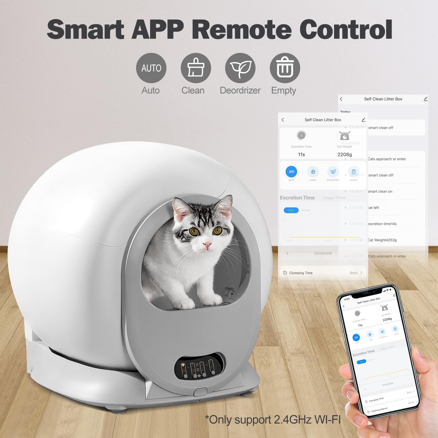 Self Cleaning Automatic Extra Large Cat Litter Box R321
