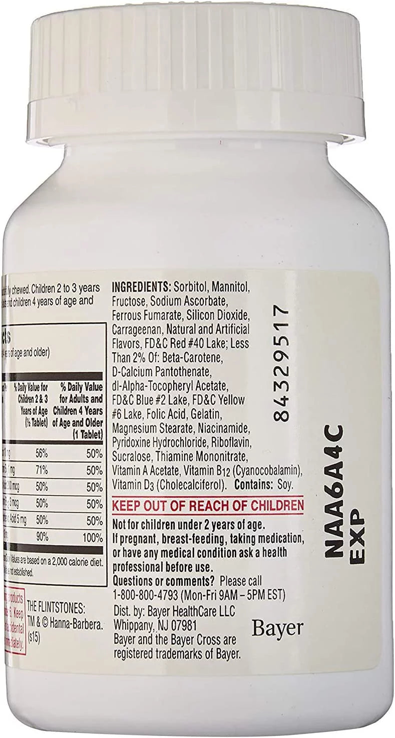 Children's Multivitamin with Iron Chewables, 60 ct, 3 pack F586366