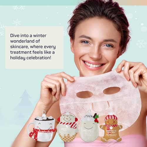 12 Pack Christmas Face Mask Bundle K402154