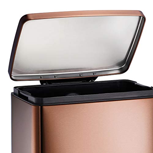 13 Gallon Stainless Steel Step Can E140