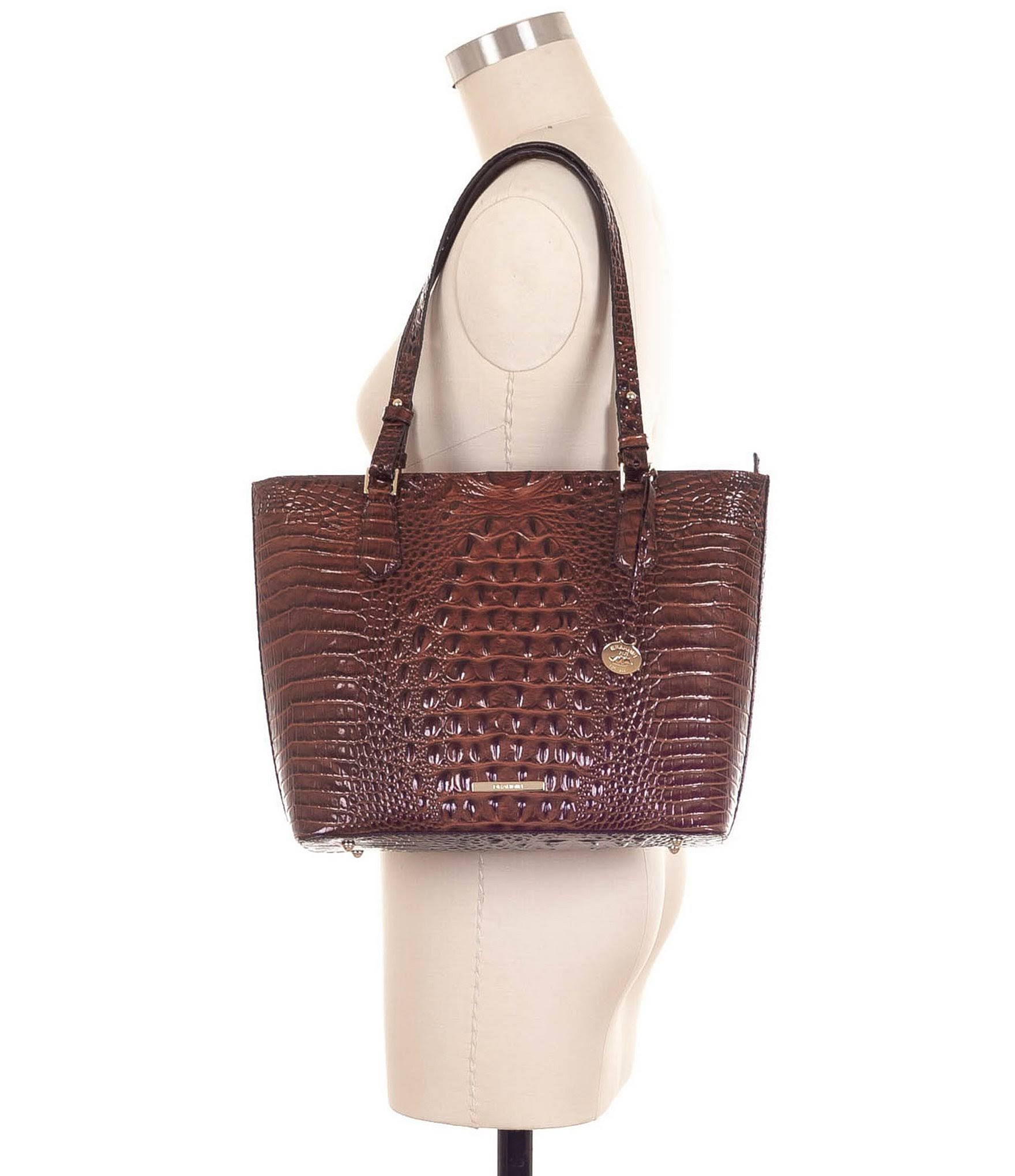 Medium Misha Embossed - Pecan/Gold J4818