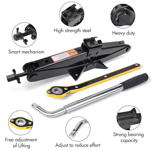 3 Ton Scissor Jack with Lug Wrench I248