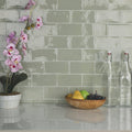 Sage Ceramic Wall Subway Tile - Case 44 Tiles F243