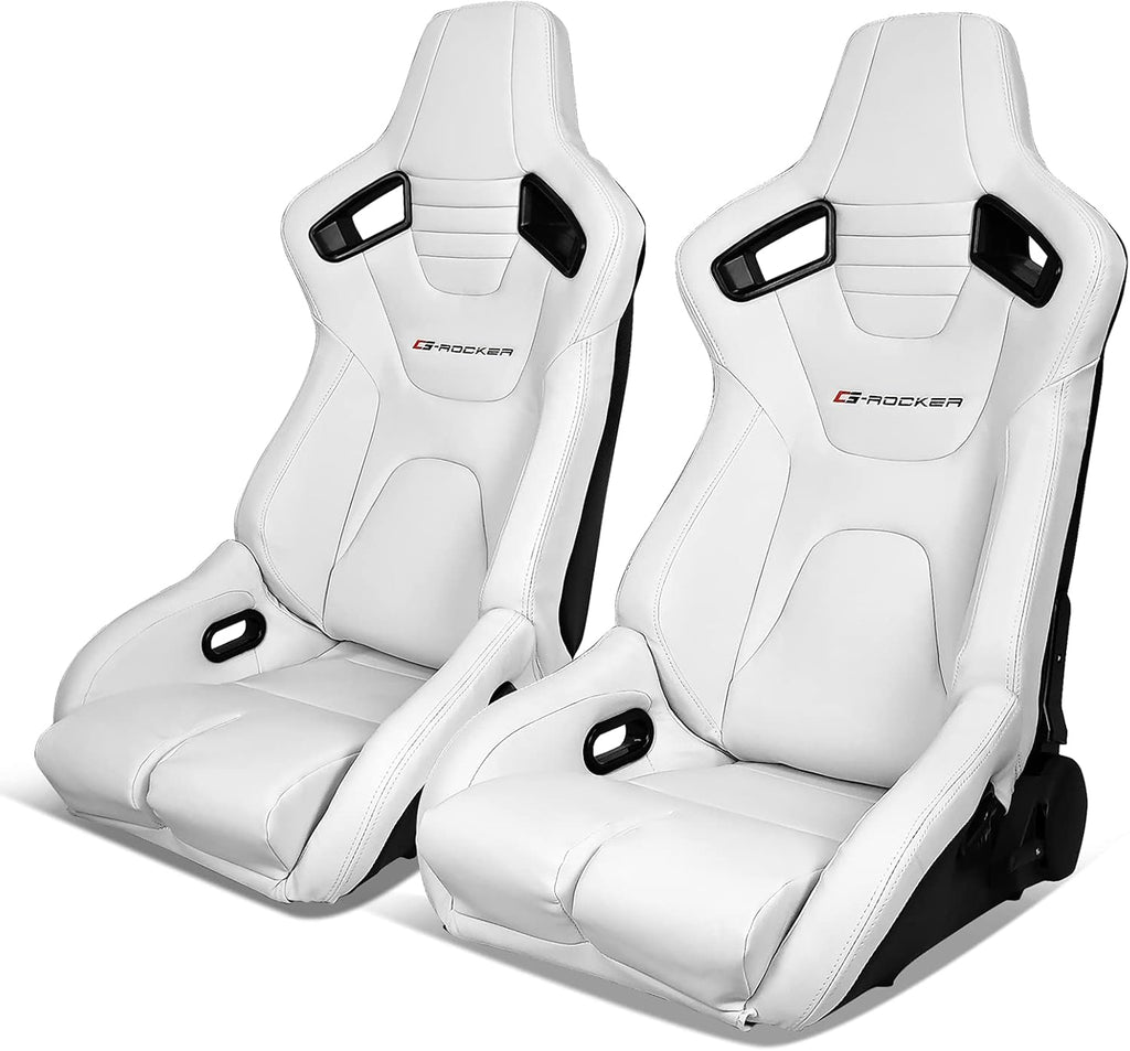 Blue PU Leather Reclinable Bucket Racing Seat B926