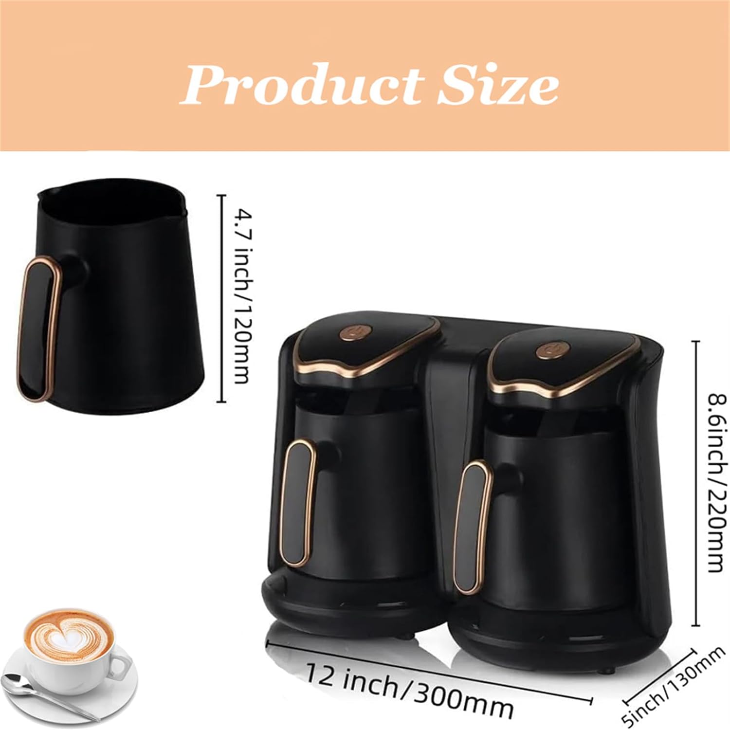 Turkish Coffee Maker 500ml Electric Coffee Machine V993116