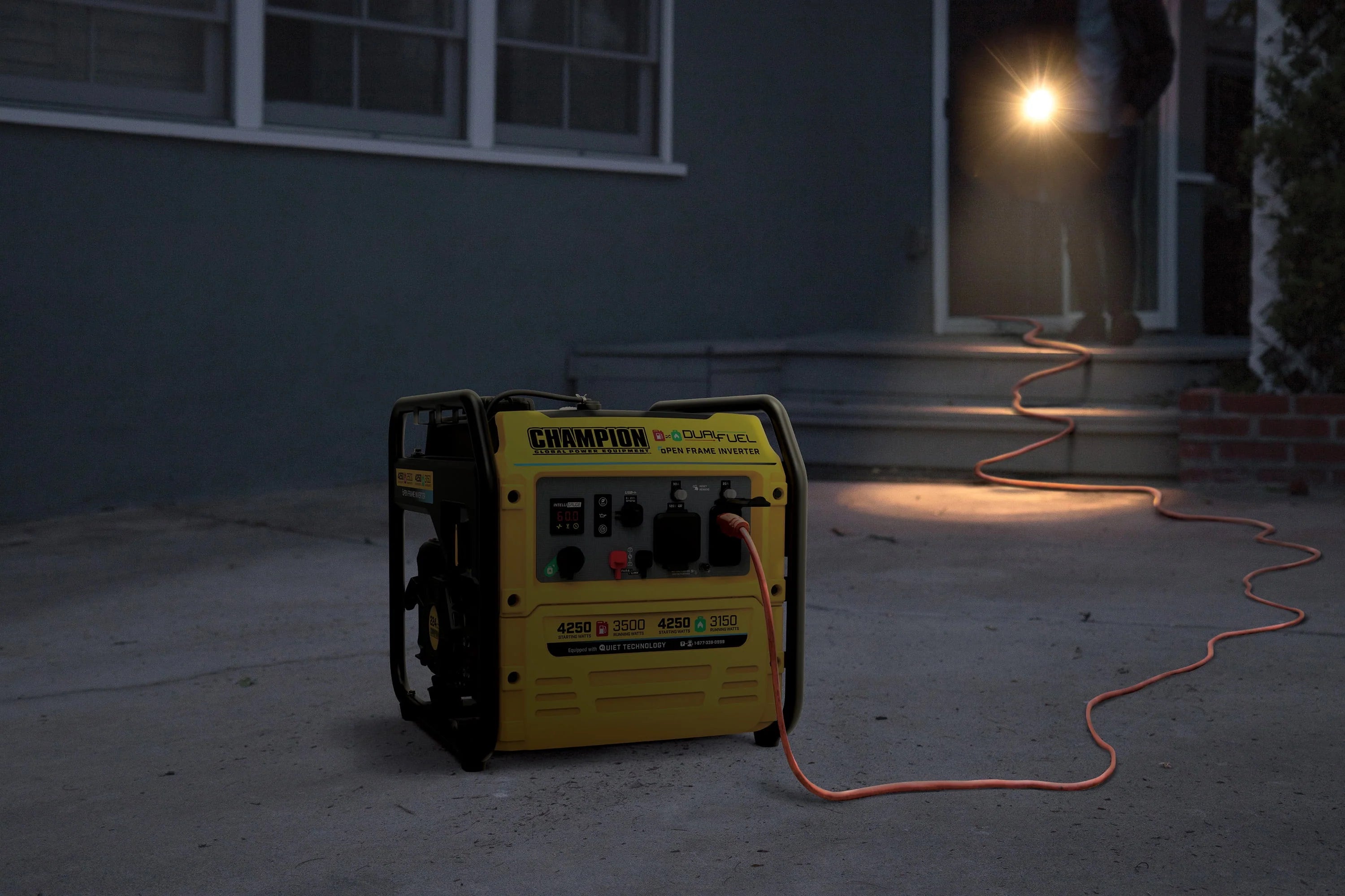 4250-Watt Dual Fuel Open Frame Inverter Generator U26123