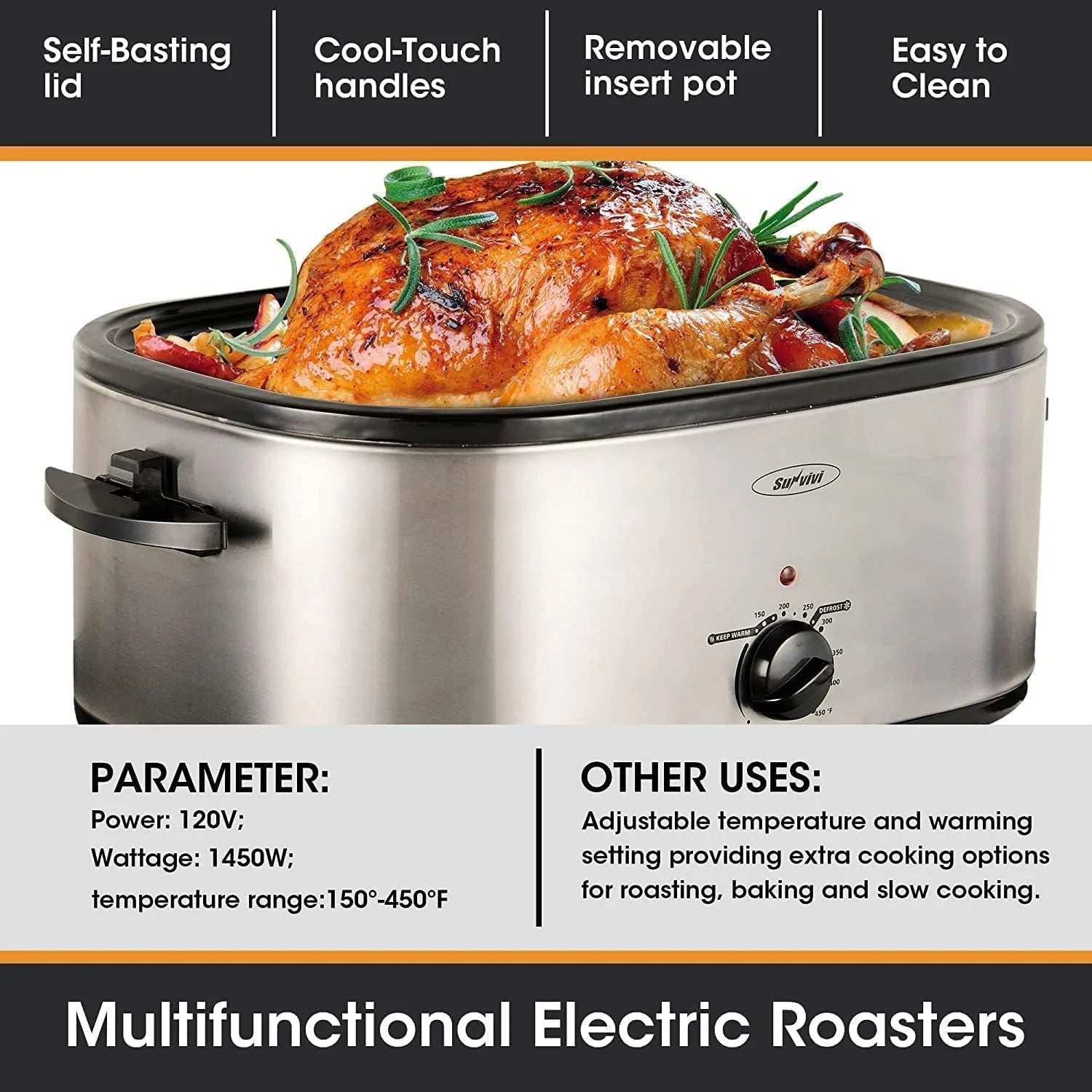 18 Quart Electric Roaster Oven R448