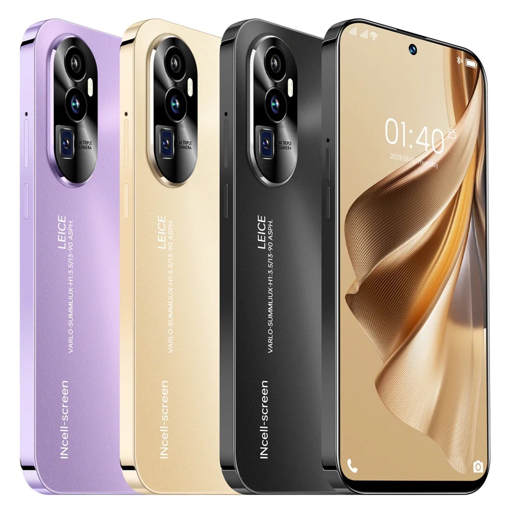 Purple 7.3 Inch Android 13 Smart Phone 16Gb Dual Sim Standby 7800Mah 5G Network Mobile Phone Q507039