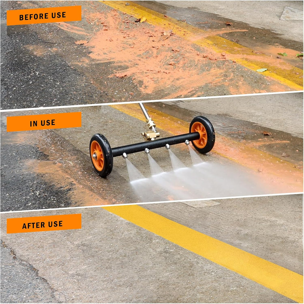 16" Dual-Function Water Broom, 4000 PSI, Orange R491426