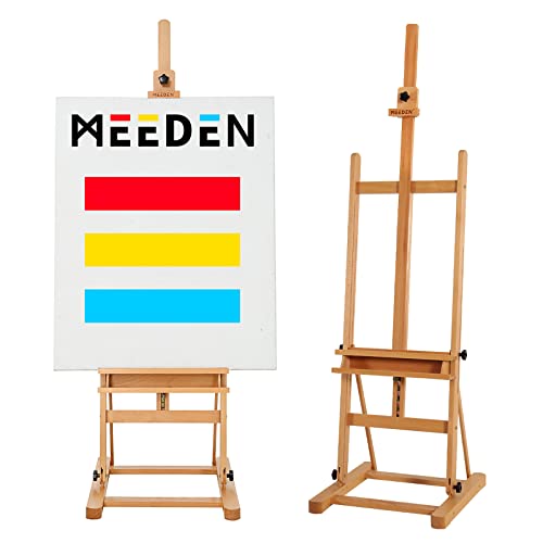 Large Beech Wood H-Frame Artist Easel W6348