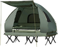 Folding Camping Tent Cot with Air Mattress & Sleeping Bag and Carry Bag E82210