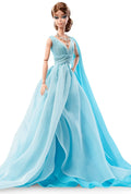 Blue Chiffon Ball Gown Doll Y4226
