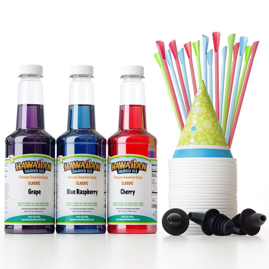 3 Flavor Fun Syrup and Accessories Pack L332