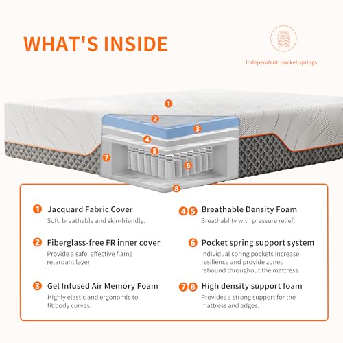 Split King Adjustable Bed Frame with Mattress B20987