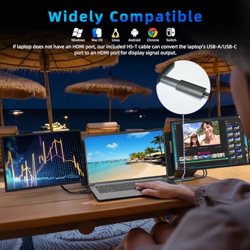 14" Dual Portable IPS FHD 1080P Monitor G789
