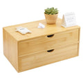 Bamboo Desk Organizer with 3 Drawers E3767
