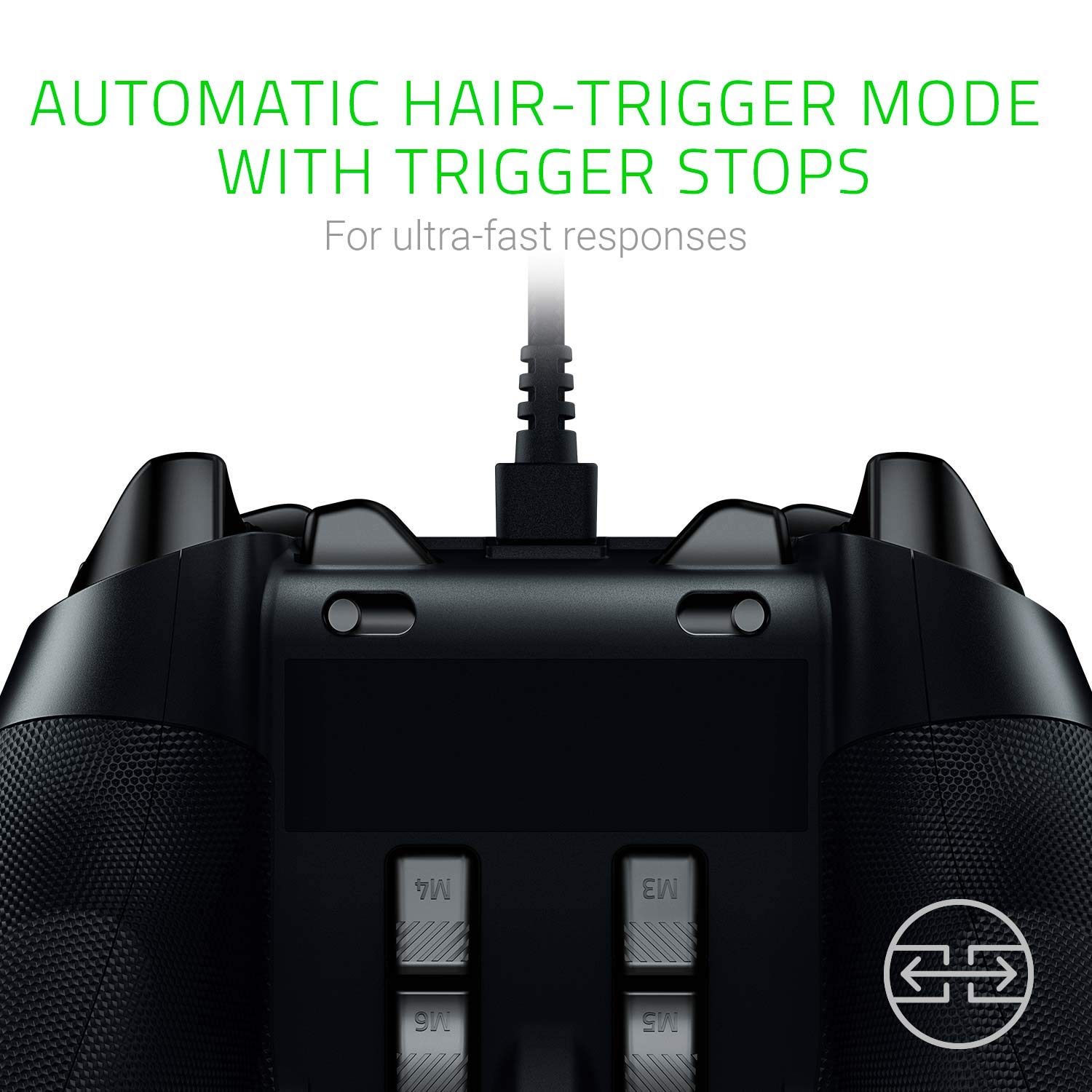 Black Officially Licensed Xbox One Controller with 6 Remappable Buttons and Triggers G76413