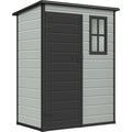 Blue-Gray 5x3 FT Resin Outdoor Storage Shed with Floor X5637