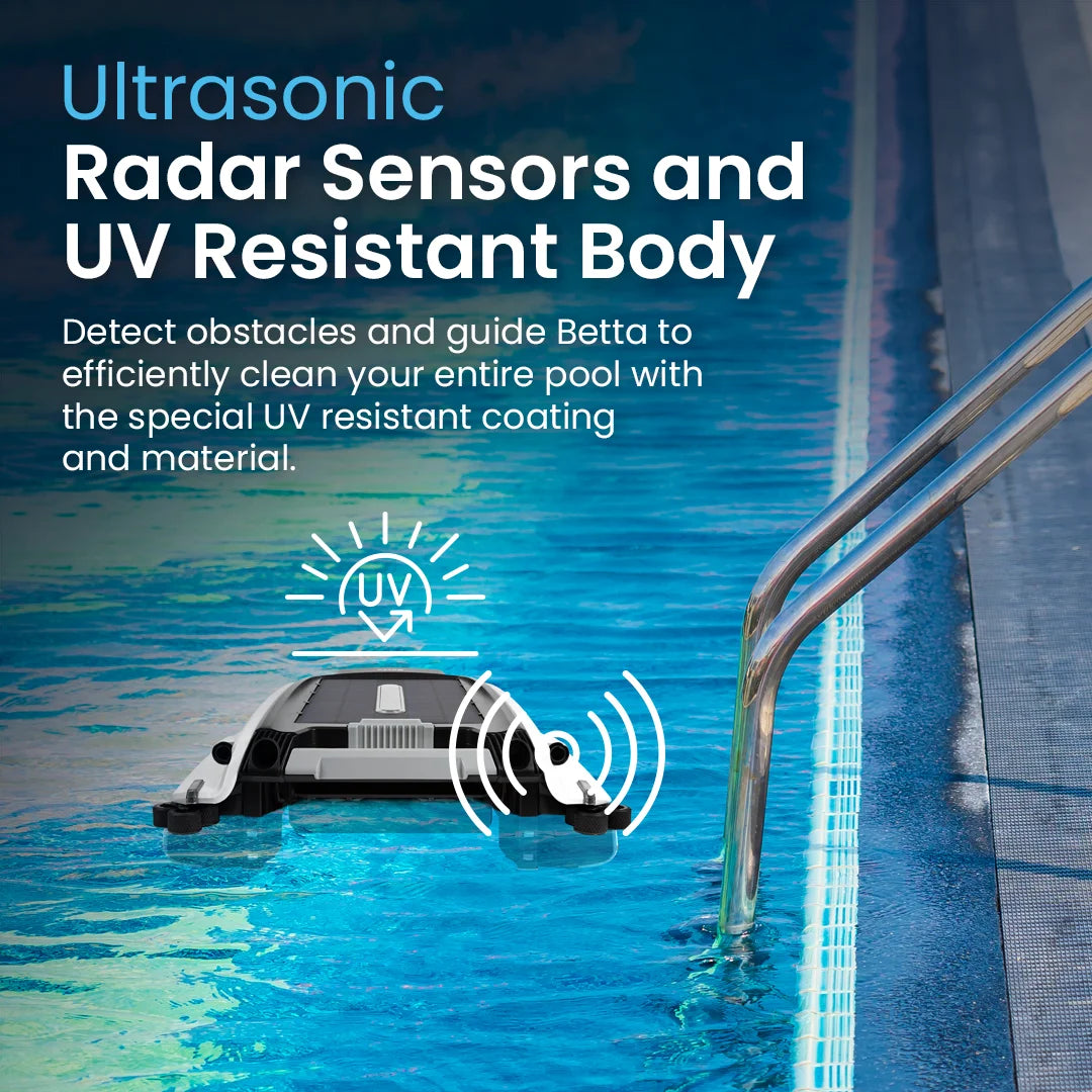White Solar Powered Smart Robotic Pool Skimmer M45107