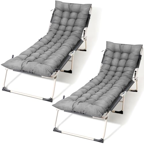 Gray 64 x 19 Inch Lounge Chair Cushion K63536