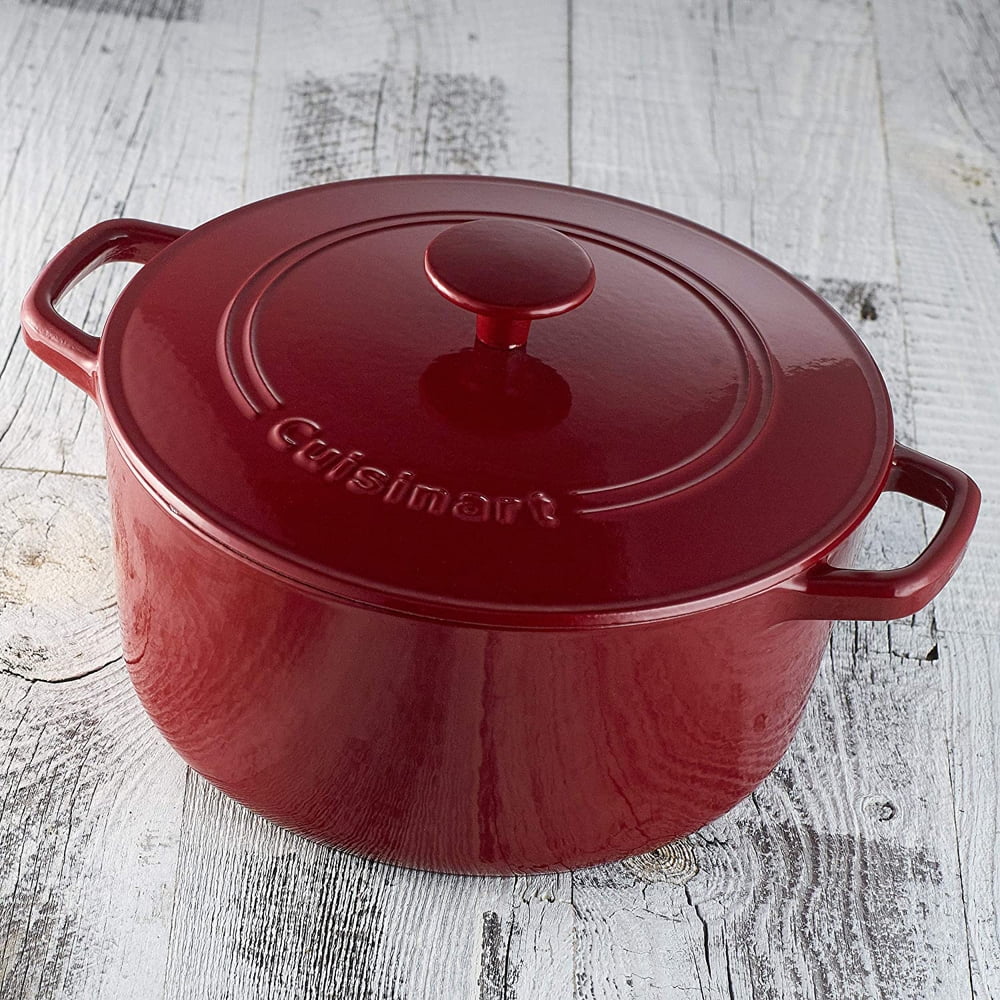 Enameled Cast Iron 5 Qt Round Covered Casserole C18348