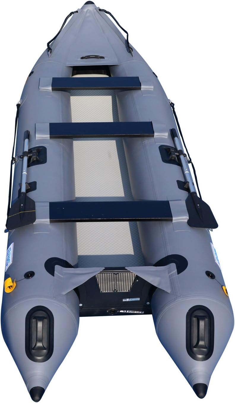 14.1ft Inflatable Boat Kayak Canoe Fishing A625