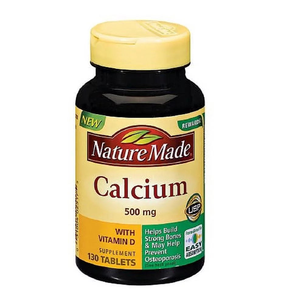 130 Ea Calcium 500 Mg Tablets U3739