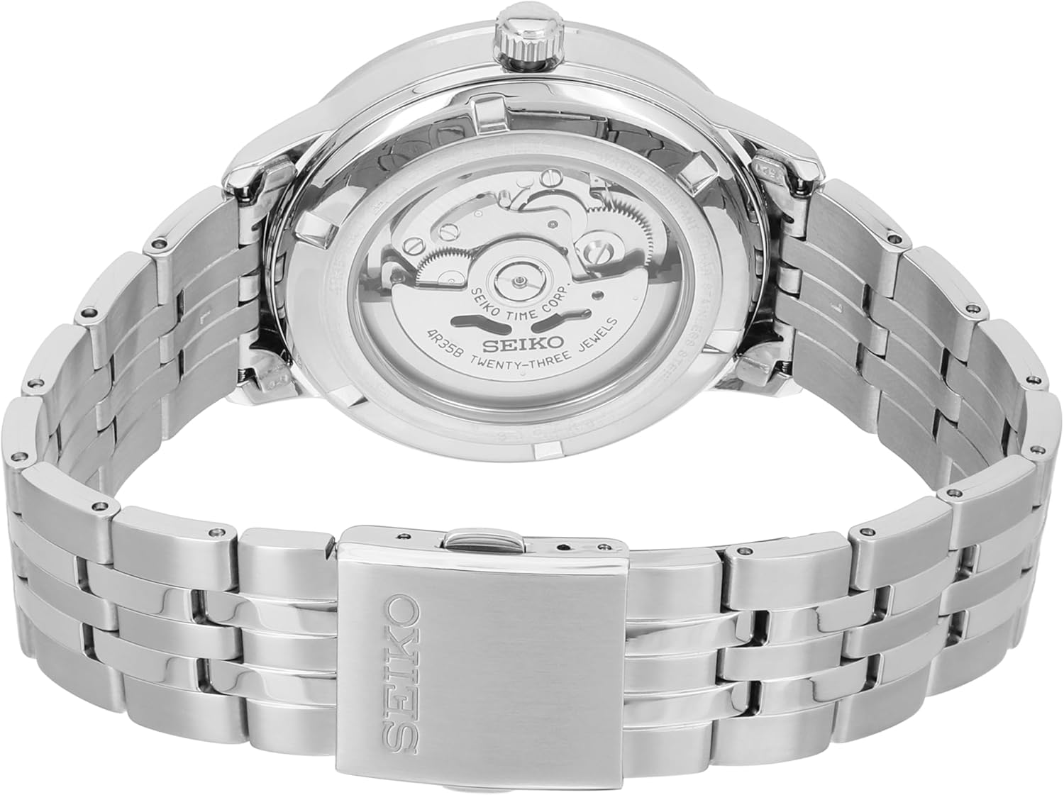 Blue Stainless Steel Automatic Watch L63353