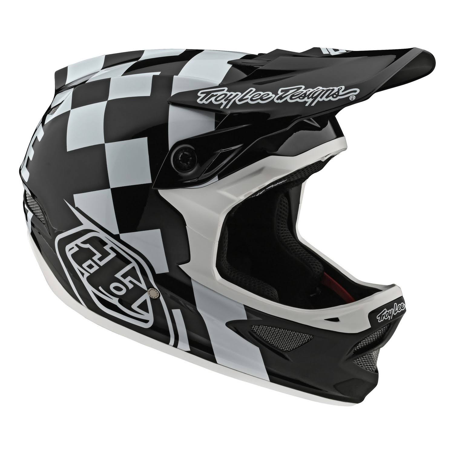 White-Black D3 Fiberlite Helmet - XL N230415
