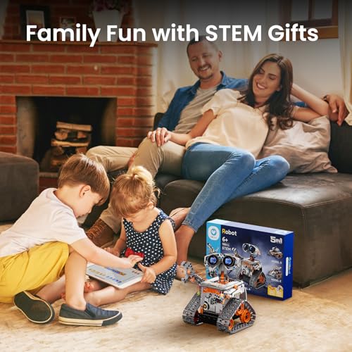 Blue 5in1 Robot Building Kit with 488 Pieces G4909