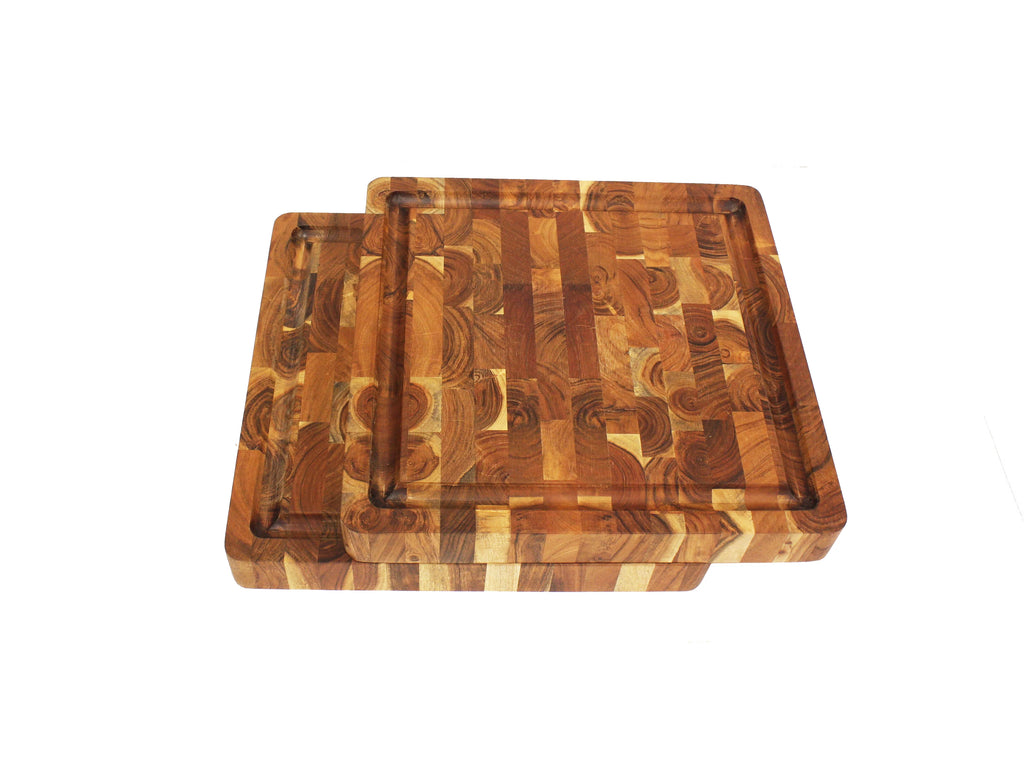 Natural Brown Acacia Wood Cutting Board 16" x 16" x 2" J311