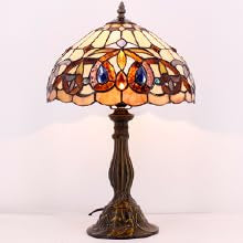 Tiffany Style Stained Glass Table Lamp 12X12X18 Inches F446732