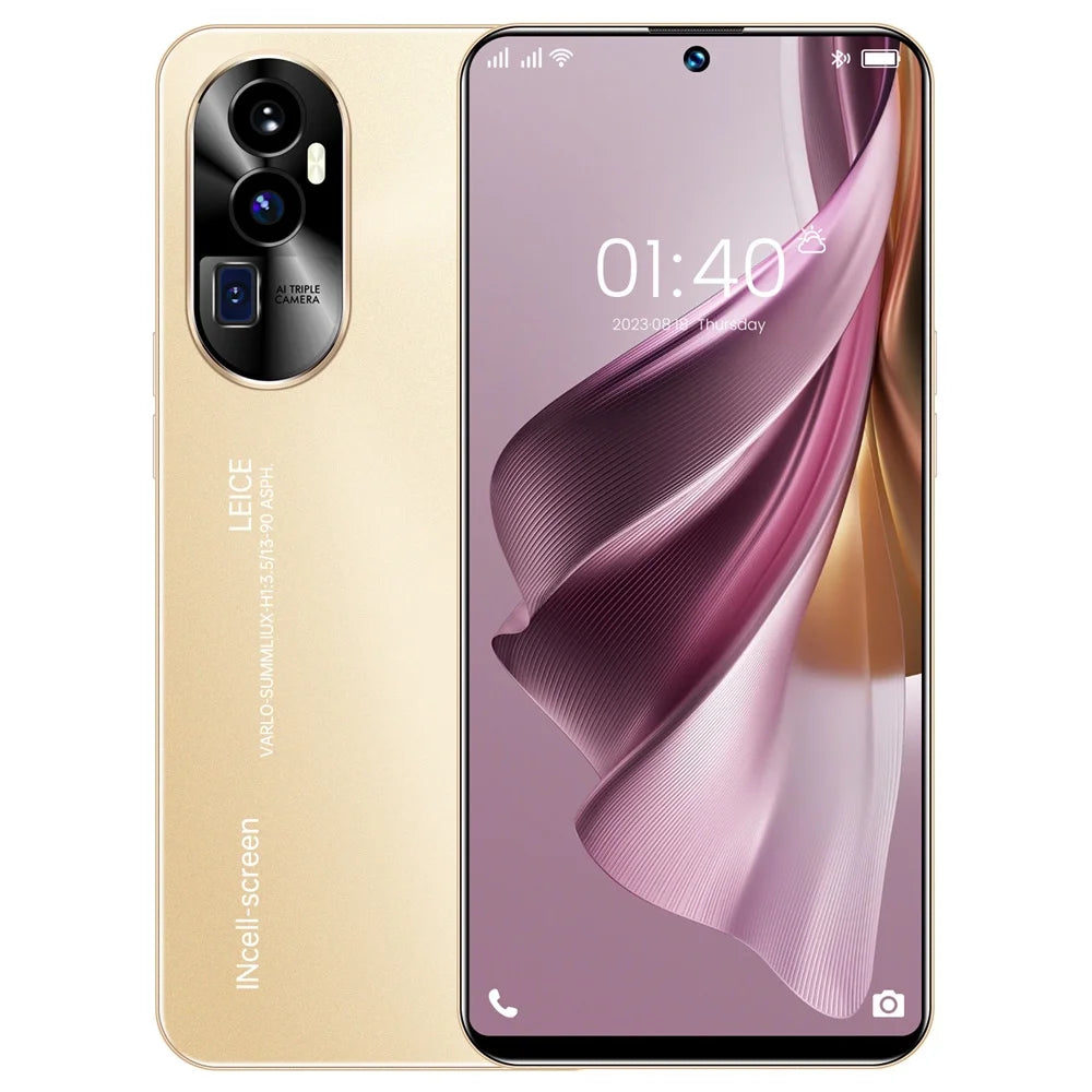 Purple 7.3 Inch Android 13 Smart Phone 16Gb Dual Sim Standby 7800Mah 5G Network Mobile Phone Q507039