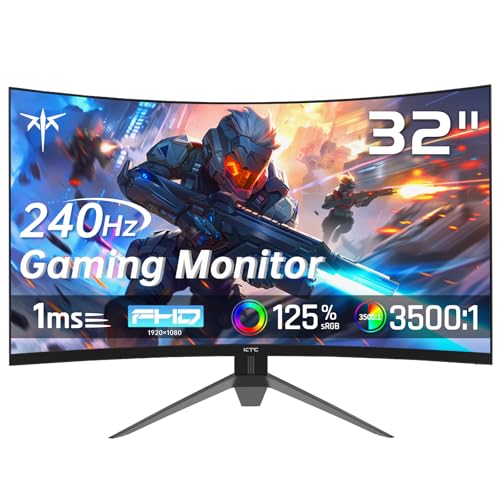 32 Inch 240Hz Curved Gaming Monitor FHD 1080P 1500R 1ms P745291