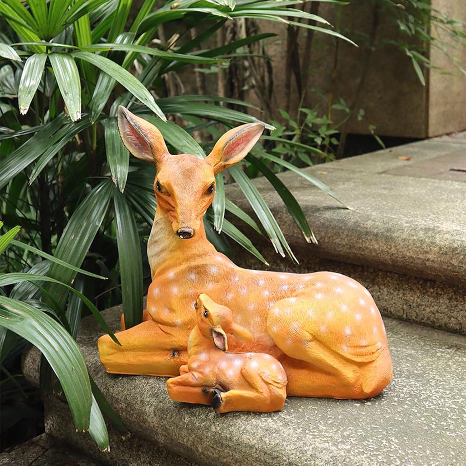 Sika Deer Animal Sculpture Lawn Statue L28715
