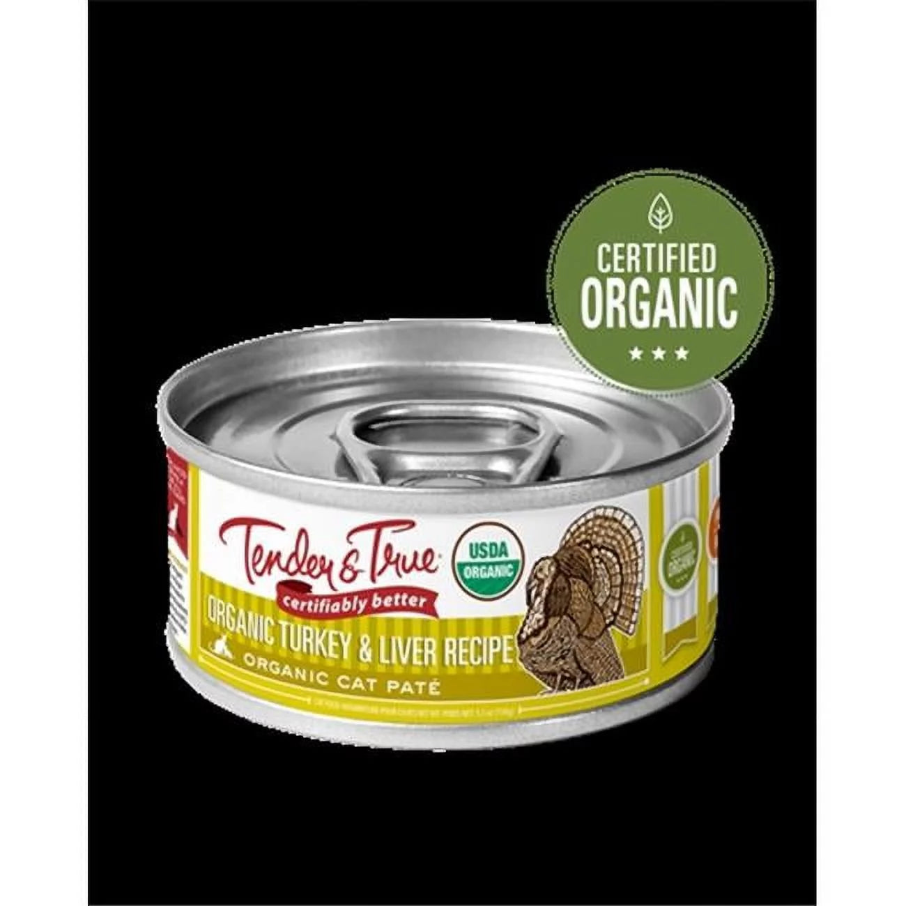5.5 oz Organic Wet Cat Food Turkey Liver Pack of 24 T251780