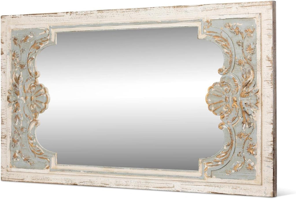 Carved Wood Mirror Y56551