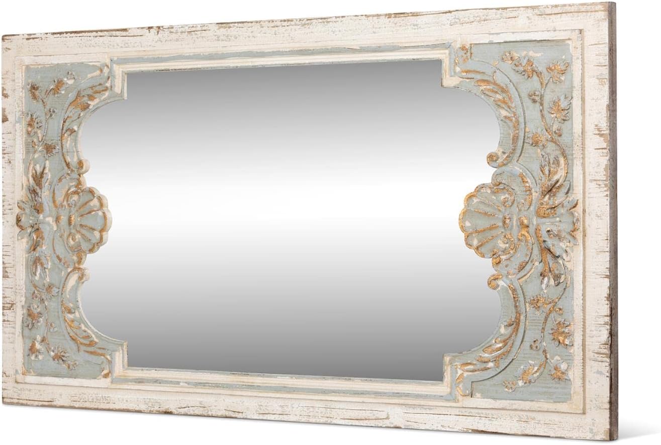 Carved Wood Mirror Y56551
