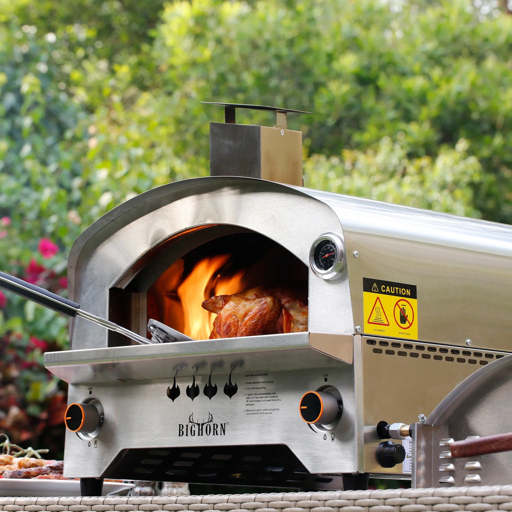 Portable Propane Pizza Oven with 13 inch Pizza Stone S84559
