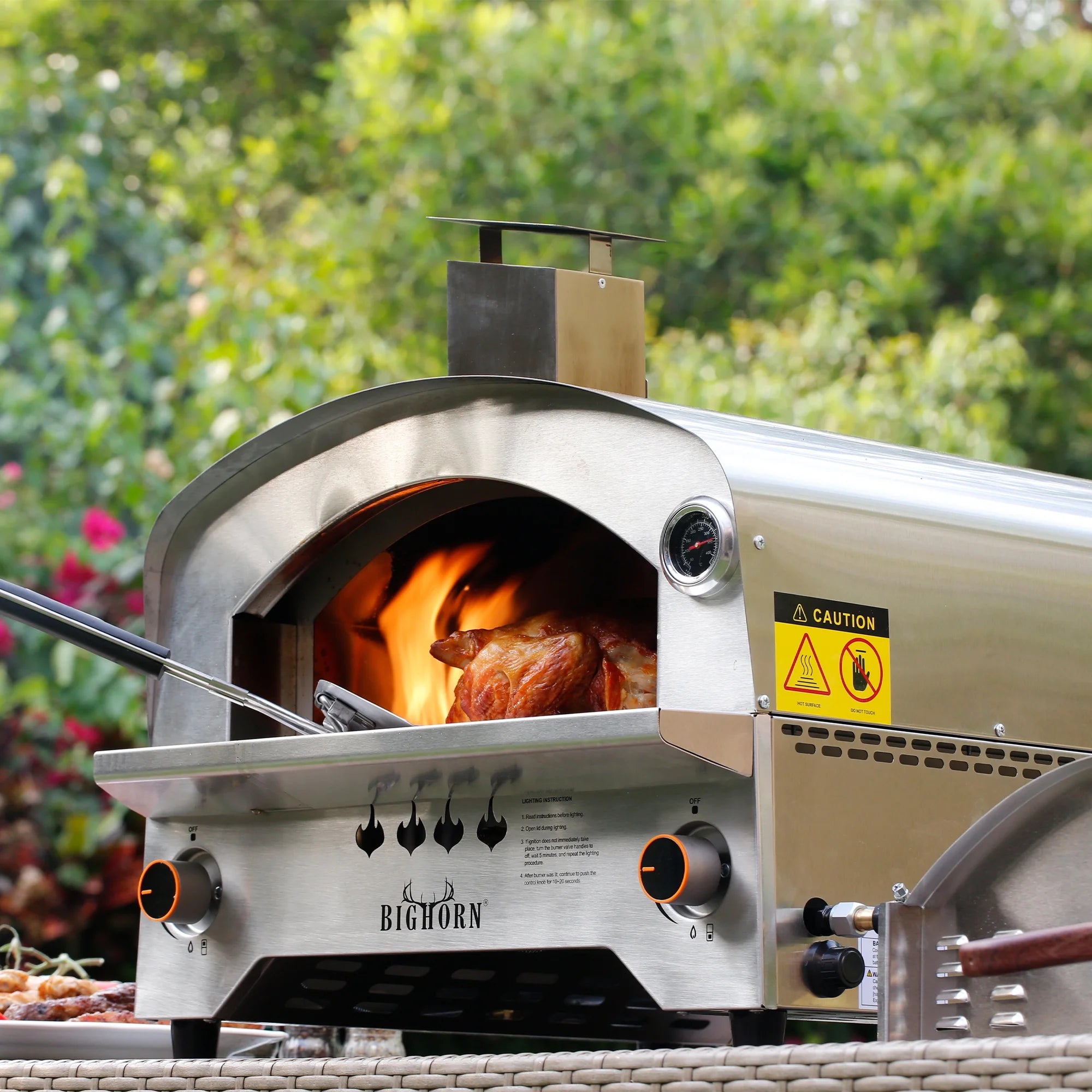 Portable Propane Pizza Oven with 13 inch Pizza Stone S84559
